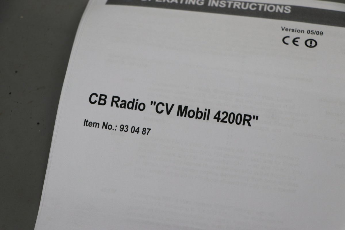  Radio Conrad CV Mobil 4200 R