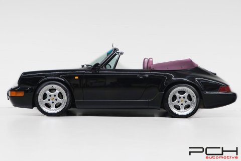 PORSCHE 964 Cabriolet Carrera 2 3.6 250cv - Ultra Rare Combo Colour -