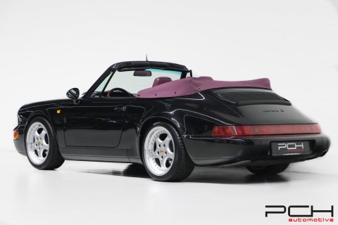 PORSCHE 964 Cabriolet Carrera 2 3.6 250cv - Ultra Rare Combo Colour -
