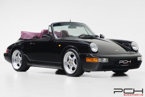 PORSCHE 964 Cabriolet Carrera 2 3.6 250cv - Ultra Rare Combo Colour -