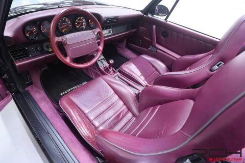 PORSCHE 964 Cabriolet Carrera 2 3.6 250cv - Ultra Rare Combo Colour -