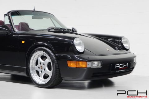 PORSCHE 964 Cabriolet Carrera 2 3.6 250cv - Ultra Rare Combo Colour -