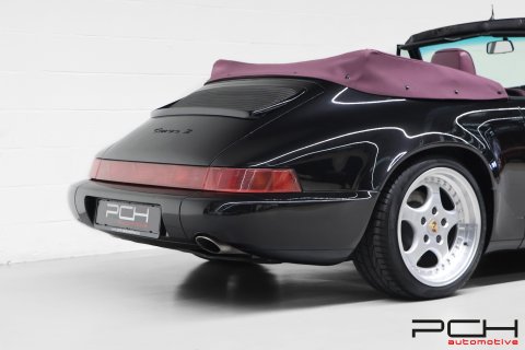 PORSCHE 964 Cabriolet Carrera 2 3.6 250cv - Ultra Rare Combo Colour -