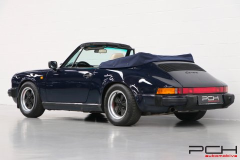 PORSCHE 911 Carrera 3.2 Cabriolet 231cv Boîte G50