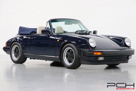 PORSCHE 911 Carrera 3.2 Cabriolet 231cv Boîte G50