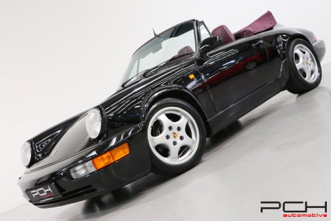 PORSCHE 964 Cabriolet Carrera 2 3.6 250cv - Ultra Rare Combo Colour -