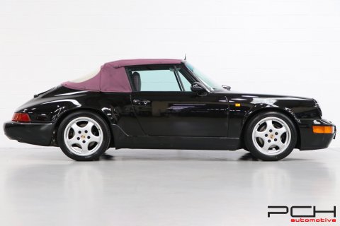 PORSCHE 964 Cabriolet Carrera 2 3.6 250cv - Ultra Rare Combo Colour -