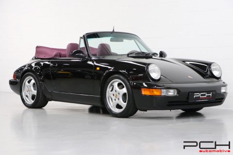 PORSCHE 964 Cabriolet Carrera 2 3.6 250cv - Ultra Rare Combo Colour -