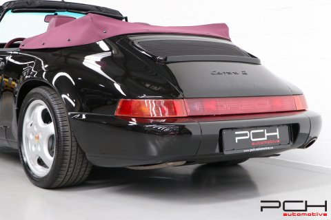 PORSCHE 964 Cabriolet Carrera 2 3.6 250cv - Ultra Rare Combo Colour -