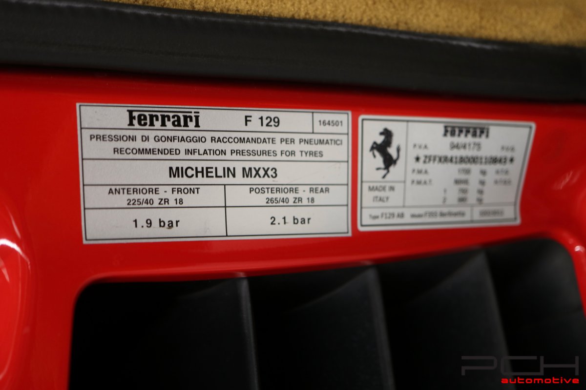 FERRARI F355 Berlinetta 3.5i V8 380cv - Boîte Manuelle ! -