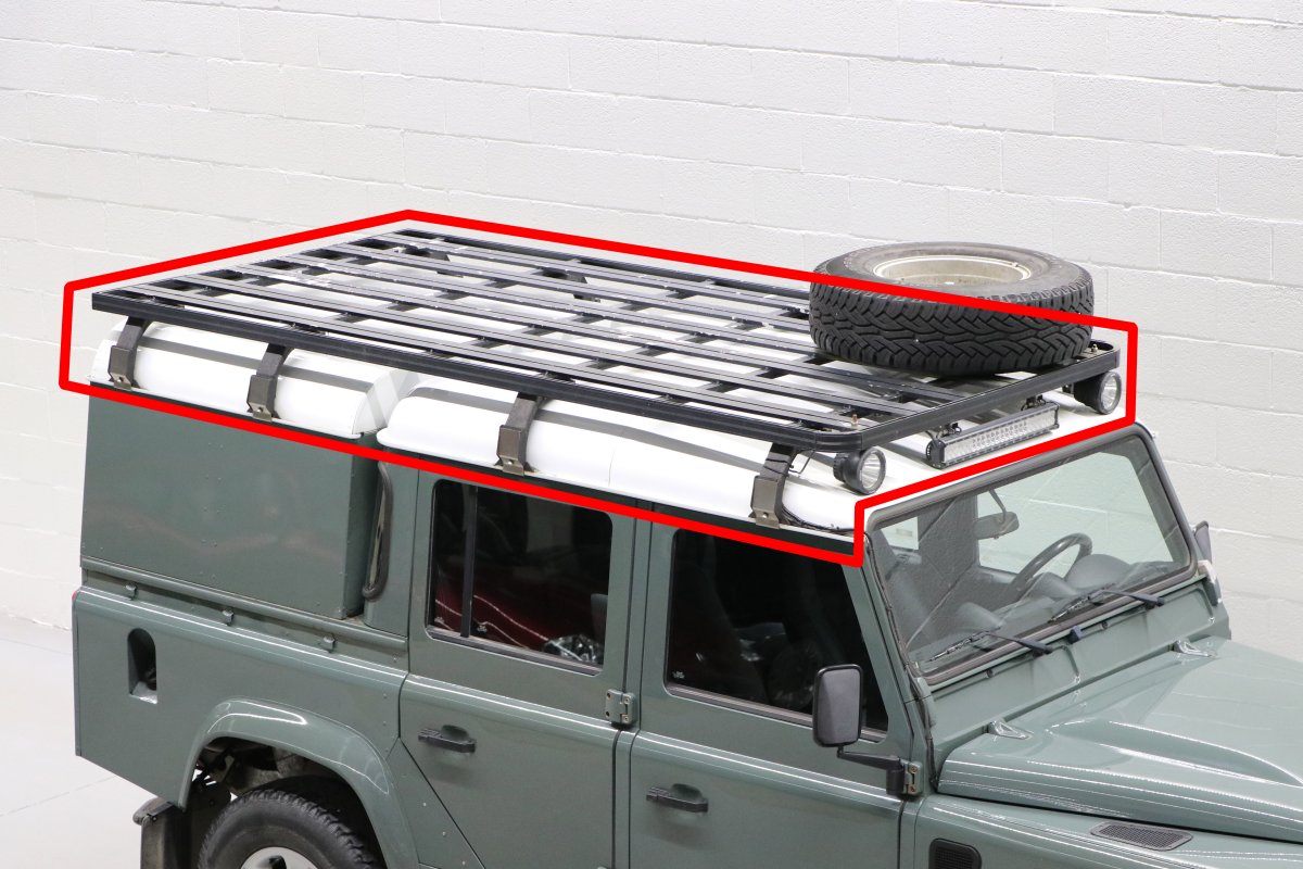 LAND ROVER Gallerie de toit & échelle pour couvre-benne pour Land Rover Defender 110 Pick-Up Crew Cab