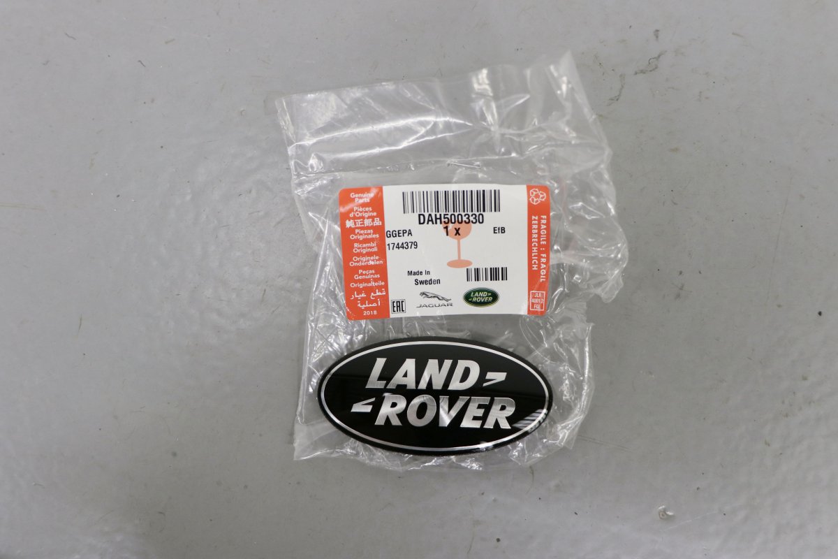 LAND ROVER Emblème noir arrière Land Rover Range Sport Supercharged et Evoque
