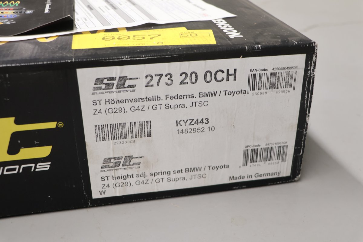 BMW Suspension ST réglable en hauteur pour BMW Z4 / Toyota Supra